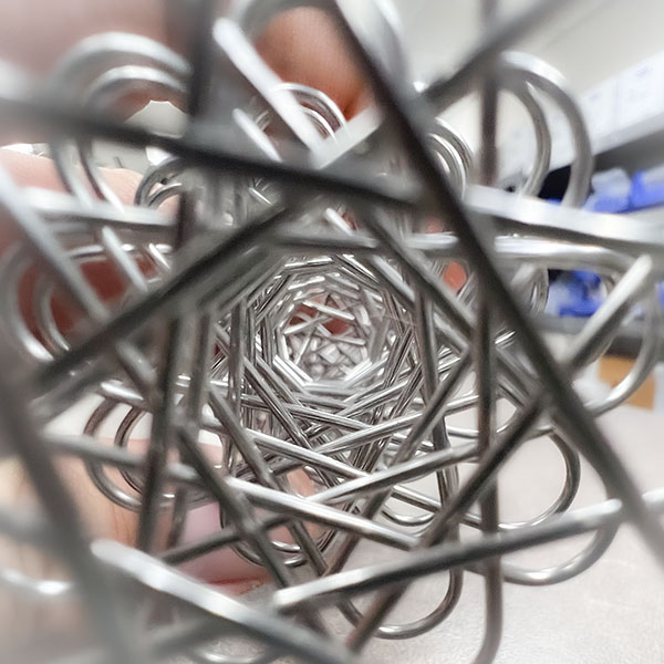 Looking into a porcupine coil