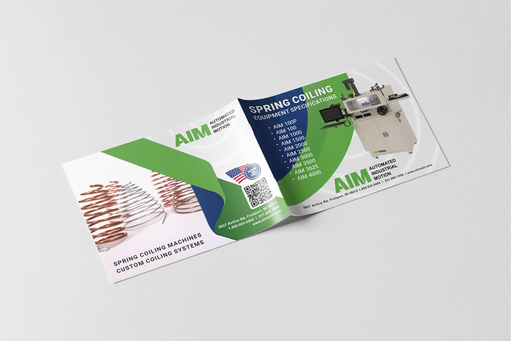 AIM brochure: front and back cover