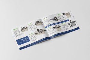 Inside pages of AIM brochure